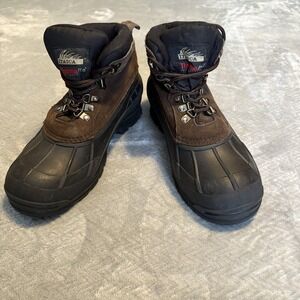 Itasca Mens Sz 7M Ice Breaker Brown Winter Boots Thermolite